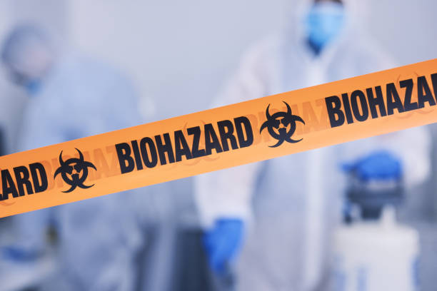 Professional Biohazard Cleanup technician working in Glenwood, UT
